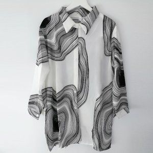 NEW Women's Long Sleeve Shirt Casual Loose Blouse-